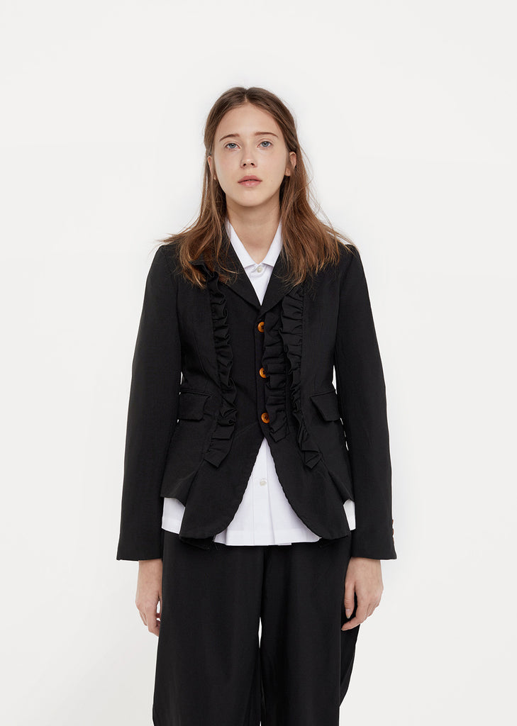 Ruffled Blazer