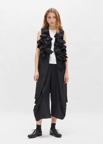 Double Cloth Serge Long Vest