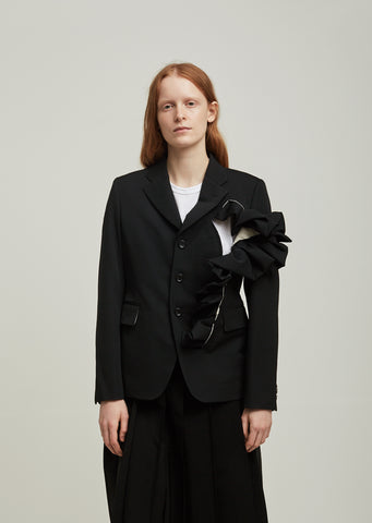 Wool Gabardine Suit Jacket