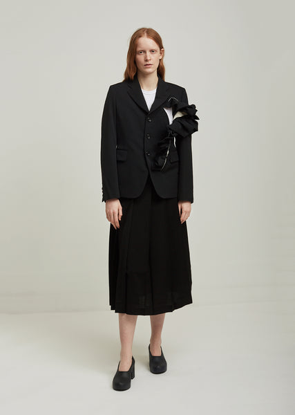 Wool Gabardine Suit Jacket by Comme des Garçons- La Garçonne