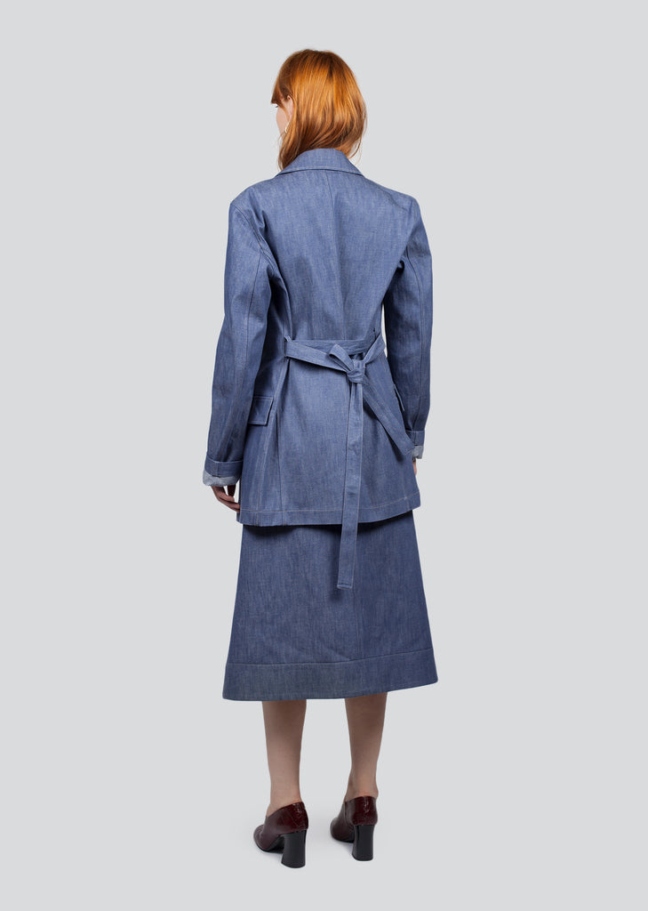 Workwear Belted Denim Jacket