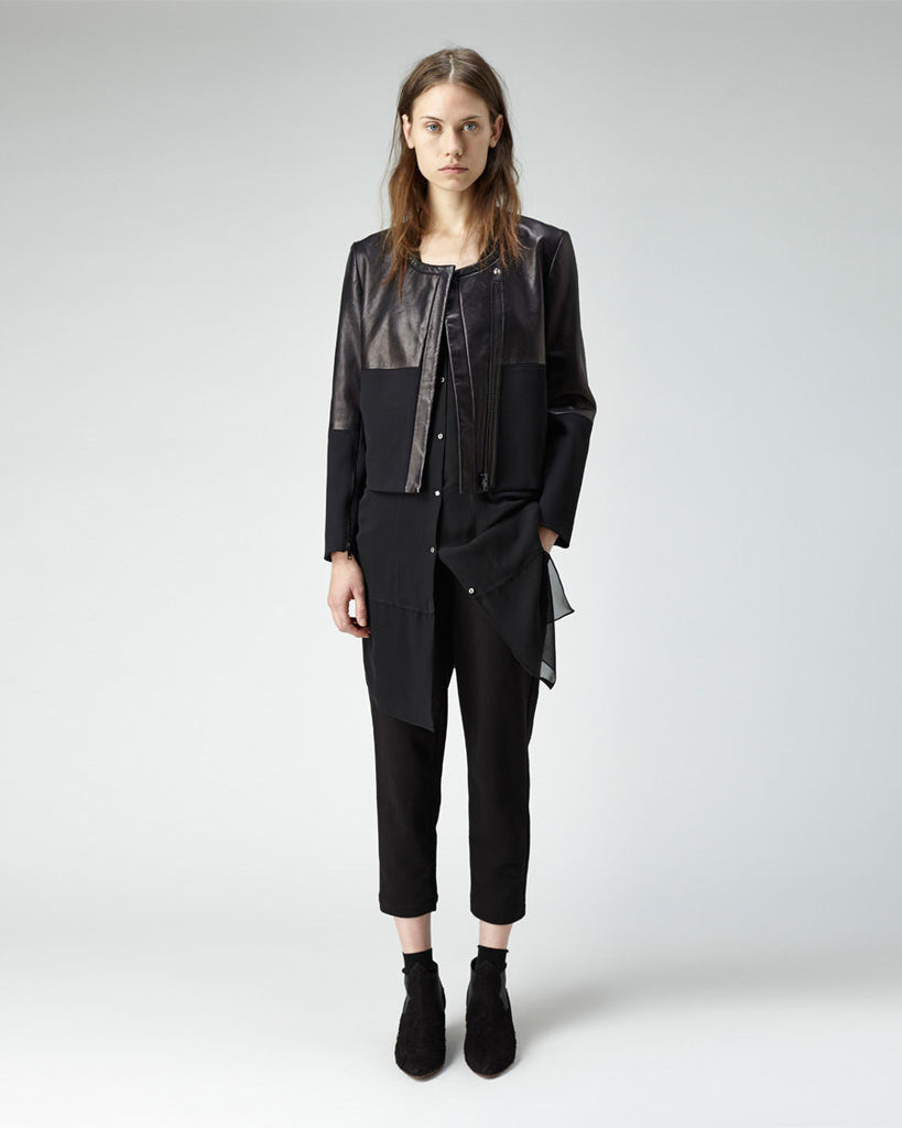 Leather Combo Jacket