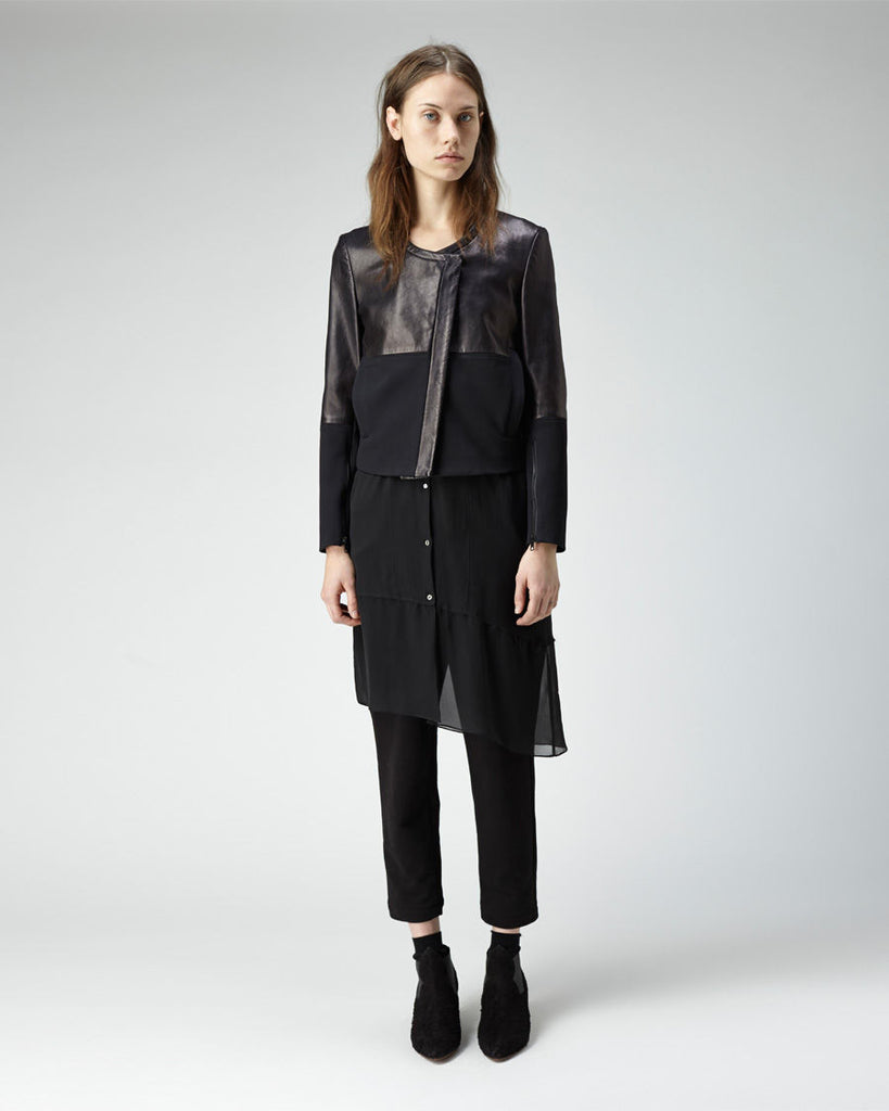 Leather Combo Jacket