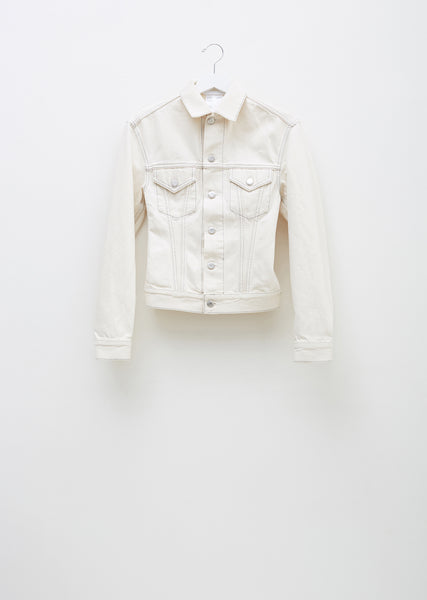 ★MAINBOOTH★Love JF Denim Jacket(WHITE)★正規品/直送料込 ☆MAINBOOTH☆Love JF Denim Jacket(WHITE)☆正規品/直送料込
