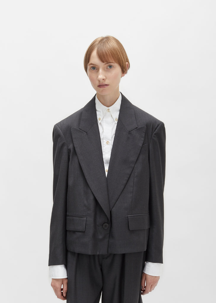 Miller Belted Wool Blazer