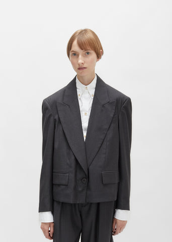 Miller Belted Wool Blazer