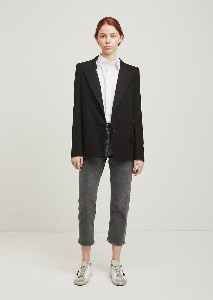 Riane Stretch Linen Blazer