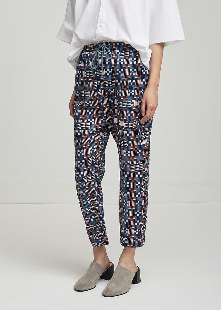 Noua Printed Cotton Trousers