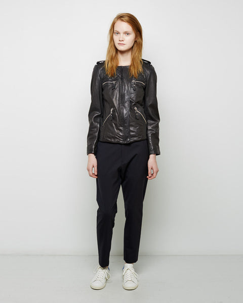 ISABEL MARANT ETOILE　レザージャケット　本革　ブラック JIM98BFW13_5_20150615152527_gr