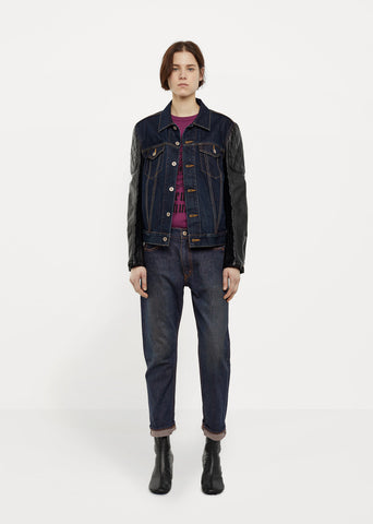 Denim Leather Jacket