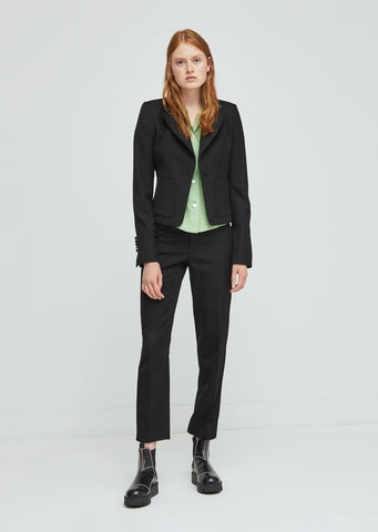 Cropped Wool Blazer