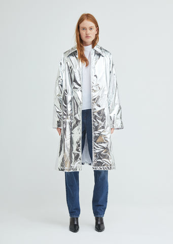 Silver Trench Coat