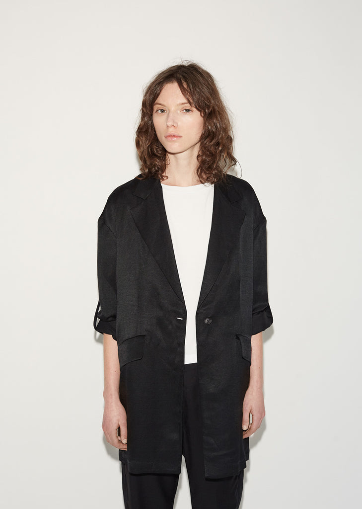 Shiny Panama Overcoat