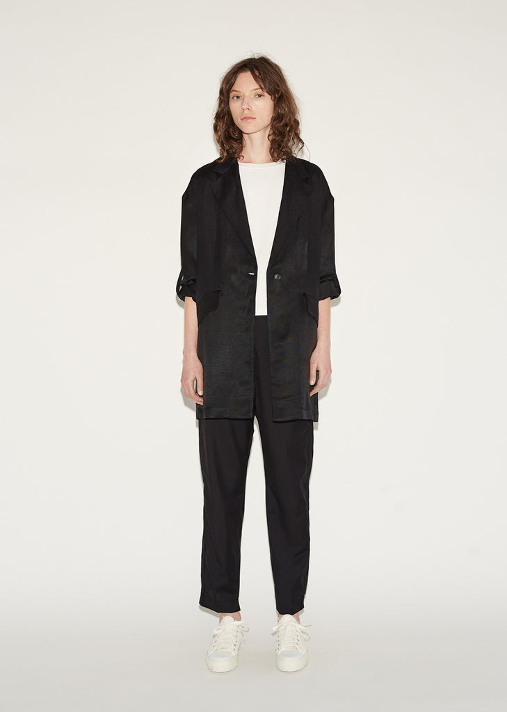 Shiny Panama Overcoat