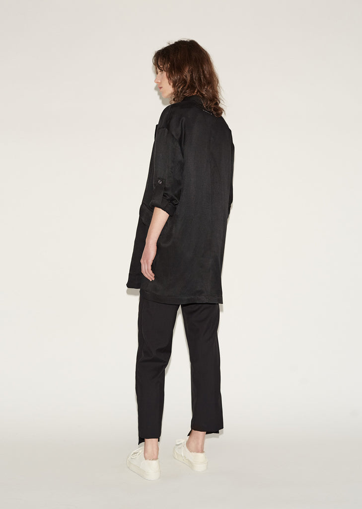 Shiny Panama Overcoat