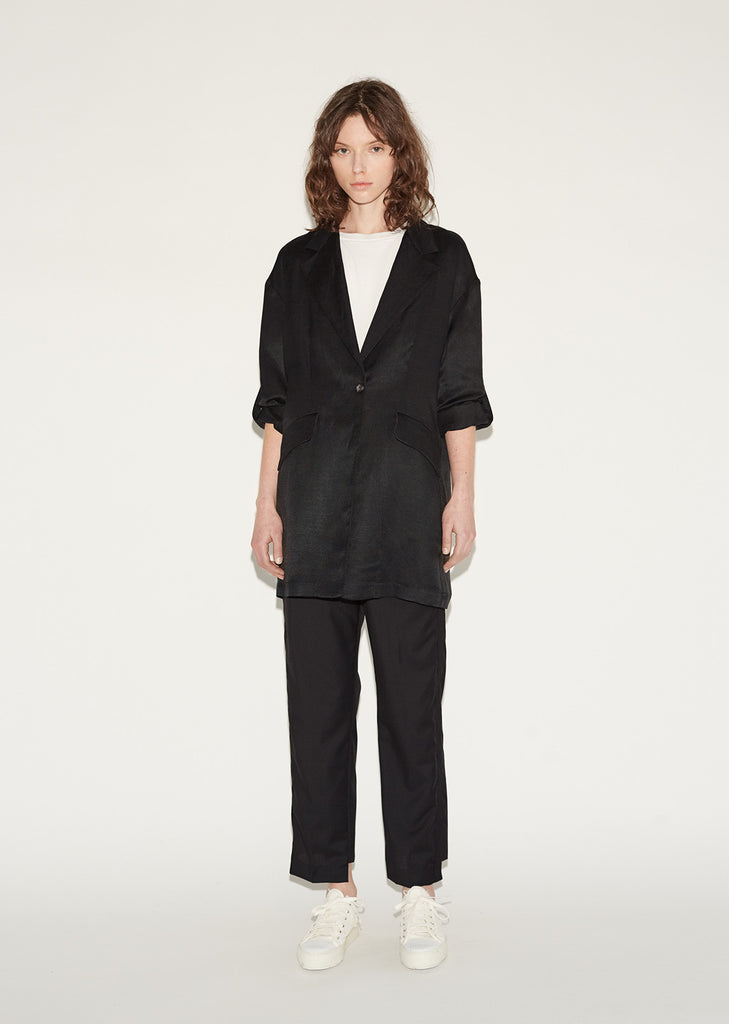 Shiny Panama Overcoat