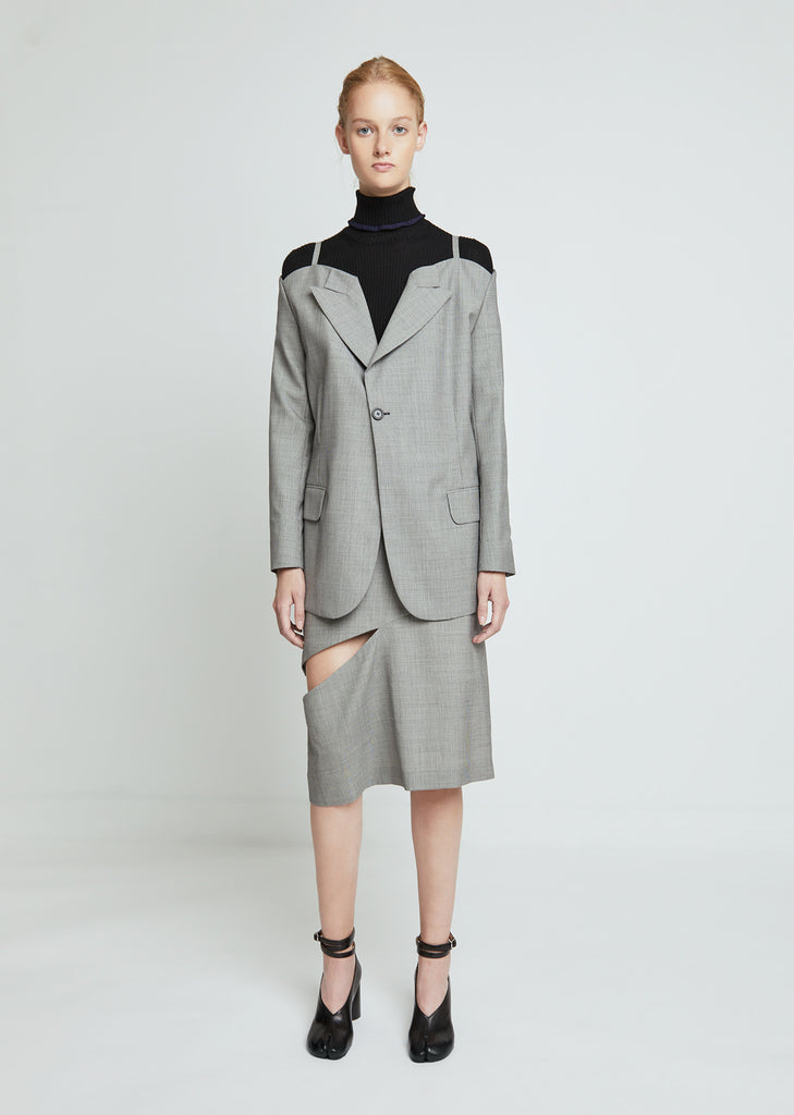 Pied De Poule Wool Blazer