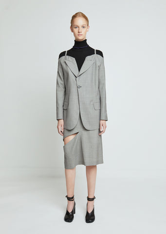 Pied De Poule Wool Blazer