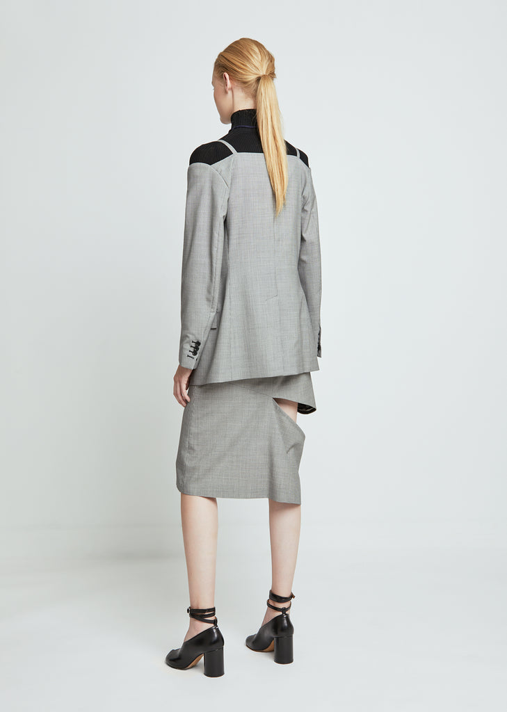 Pied De Poule Wool Blazer