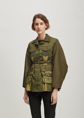 Patchwork Multi Pocket Jacket