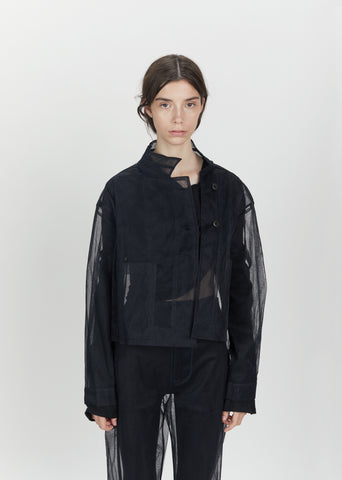 Shifted Seam Box Nylon Jacket