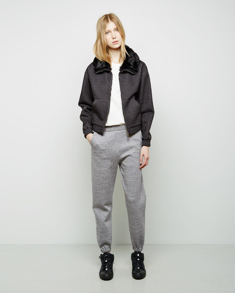 Zip-Up With Rabbit Fur Collar