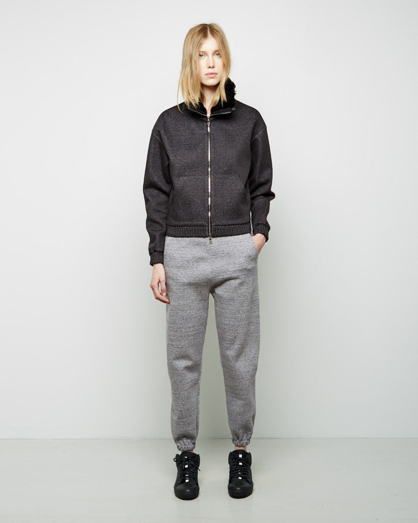 Zip-Up With Rabbit Fur Collar
