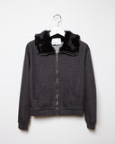 Zip-Up With Rabbit Fur Collar