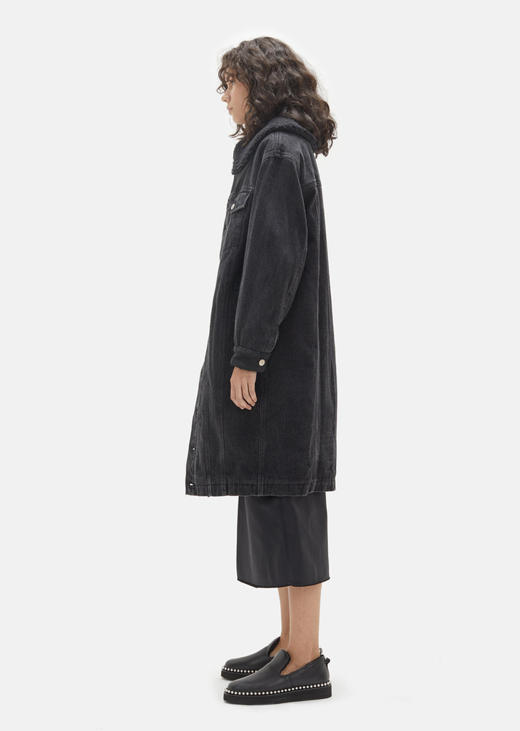 Sherpa Lined Denim Coat