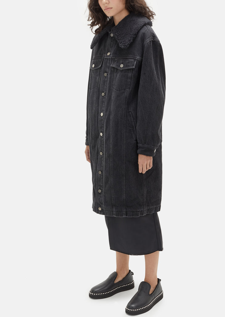 Sherpa Lined Denim Coat