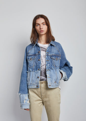 Double Shredded Trucker Jacket