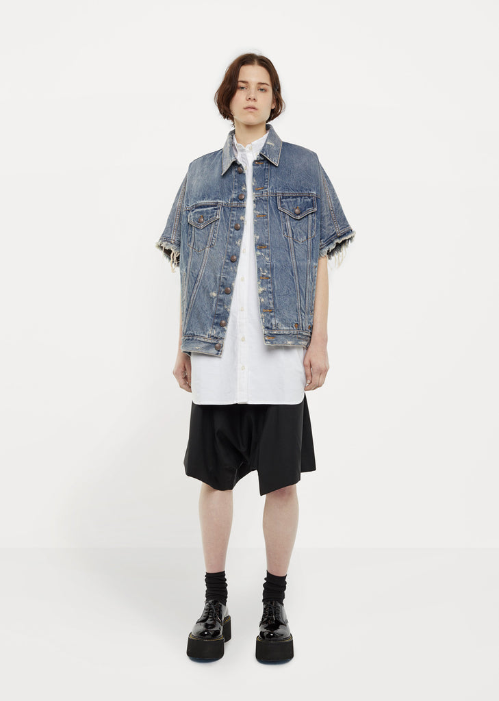 Drop Shoulder Denim Vest