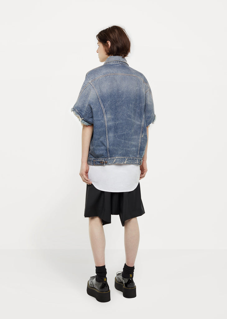 Drop Shoulder Denim Vest