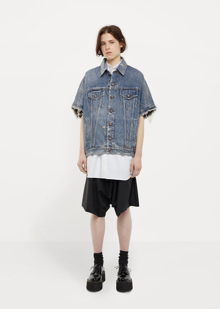Drop Shoulder Denim Vest