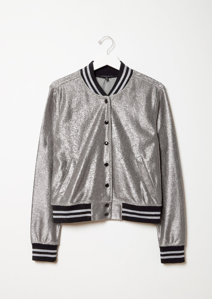 Shrunken Metallic Roadie Jacket