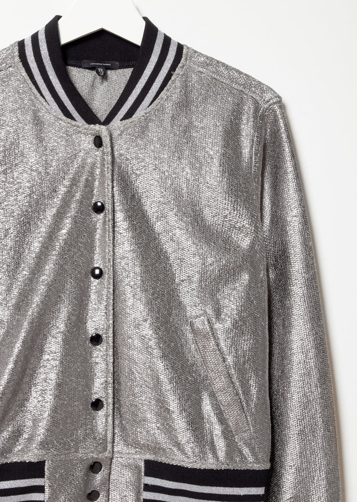 Shrunken Metallic Roadie Jacket
