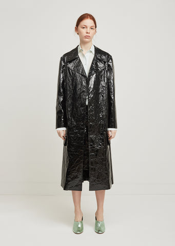 Bessie Lacquered Trench Coat
