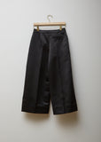 Wide Leg Tailored Trousers With Smocked Pocket