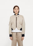Cropped Flight Bomber Jacket