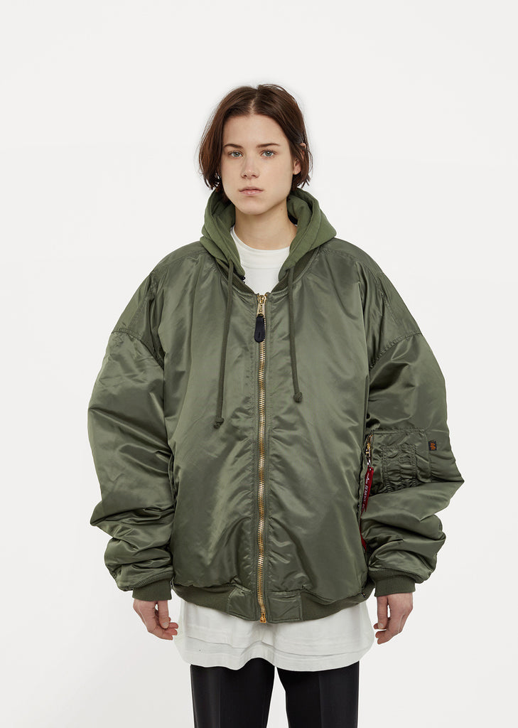 X Alpha Industries Oversized Reversible Bomber