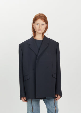 Wool Double Breasted Jacket