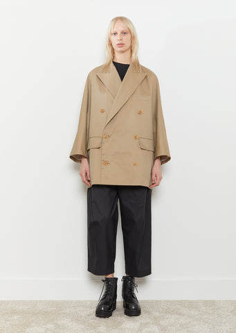 Twill K-W Peak Double Breasted Jacket