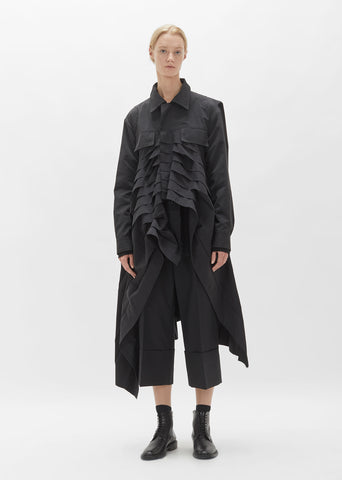 Micro Pleats Long Jacket