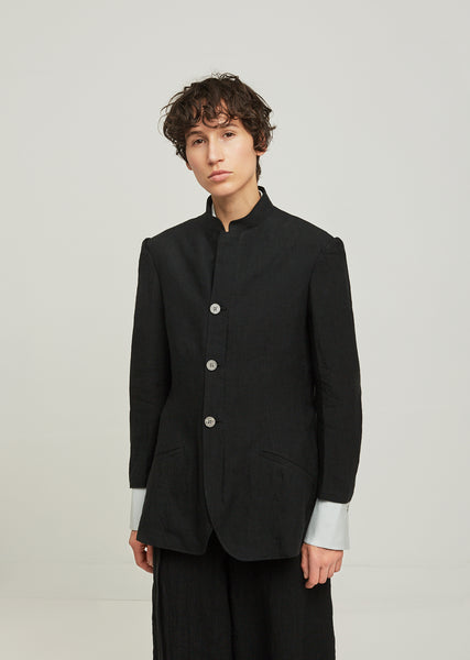 Sulfurated Stand Collar Jacket - JP 1 / Black