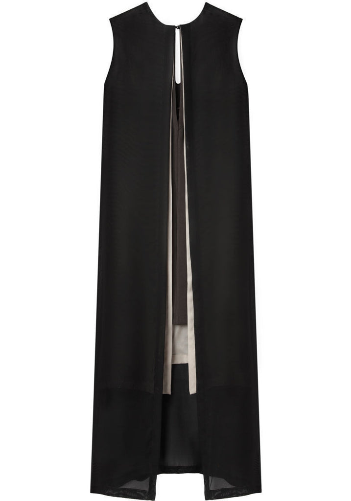 Tiered V Column Dress