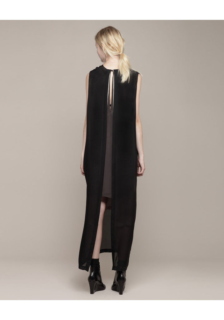 Tiered V Column Dress