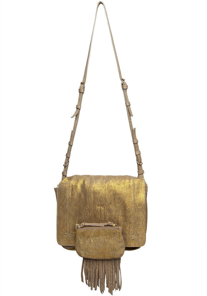 Igor Metallic Suede Bag