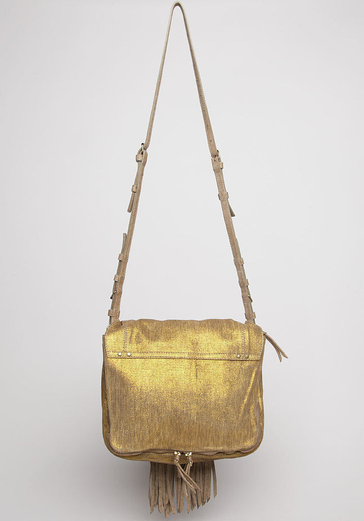 Igor Metallic Suede Bag