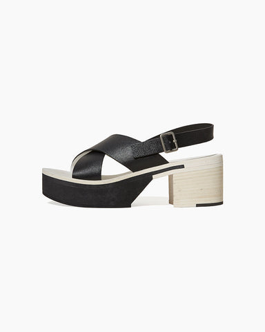 Criss-Cross Platform Sandal