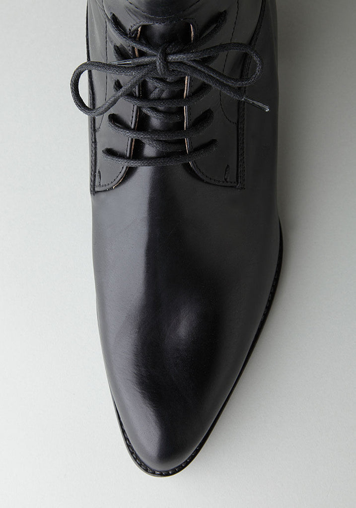 Lace-Up Back-Zip Boot